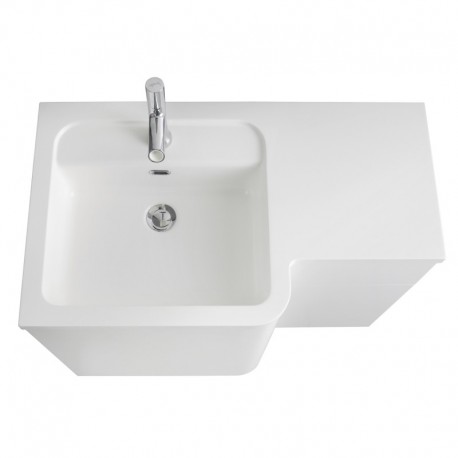 Meuble Sanijura Bump aubergine avec armoire de toilette