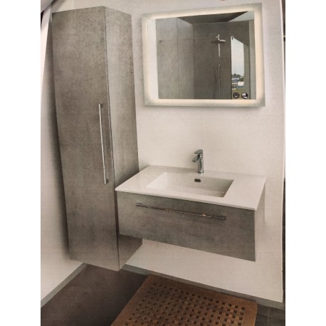 Sanijura Halo 80cm gris beton + colonne