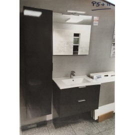 Sanijura Pix'l 70cm + colonne anthracite brillant