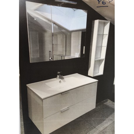 Sanijura Pix'l 90cm blanc + armoire de toilette